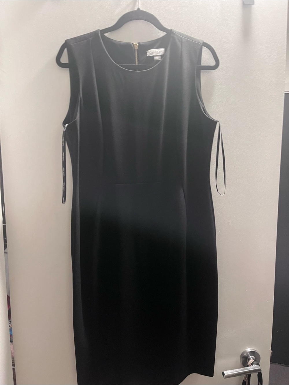 Sleeveless Black Sheath Dress